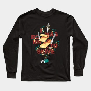 Leather crafting - I was born to skive Long Sleeve T-Shirt